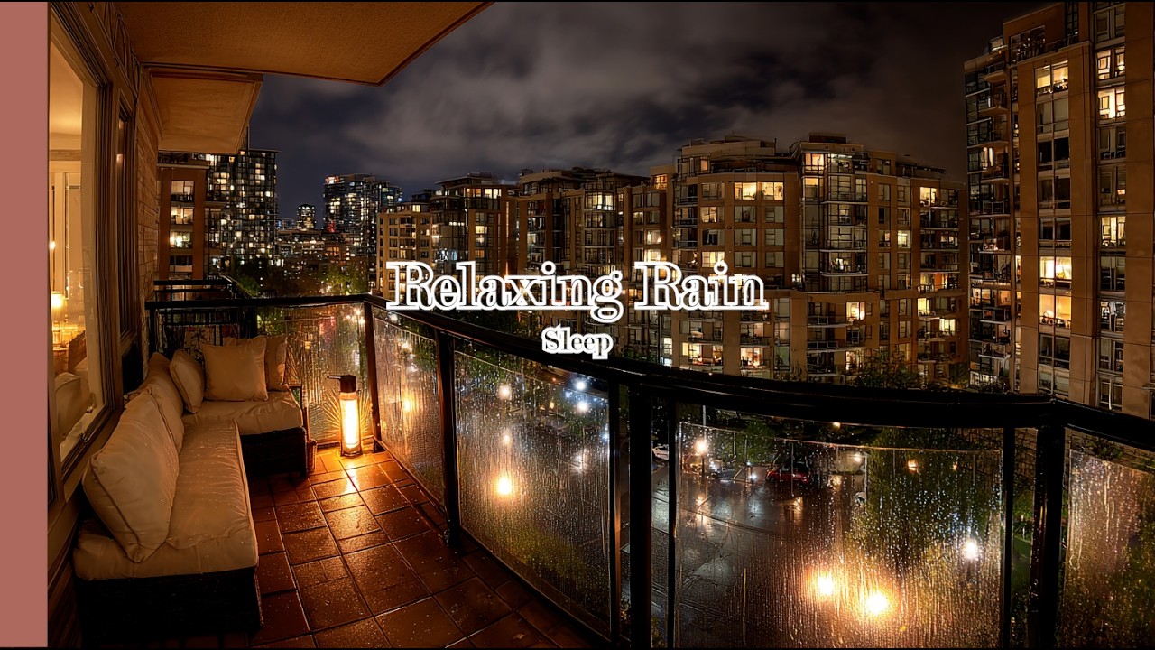 창가에 스미는 밤비 소리 🌙🌧️| Night Rain Seeping Through the Window | Relax Time_InsomRain🎧