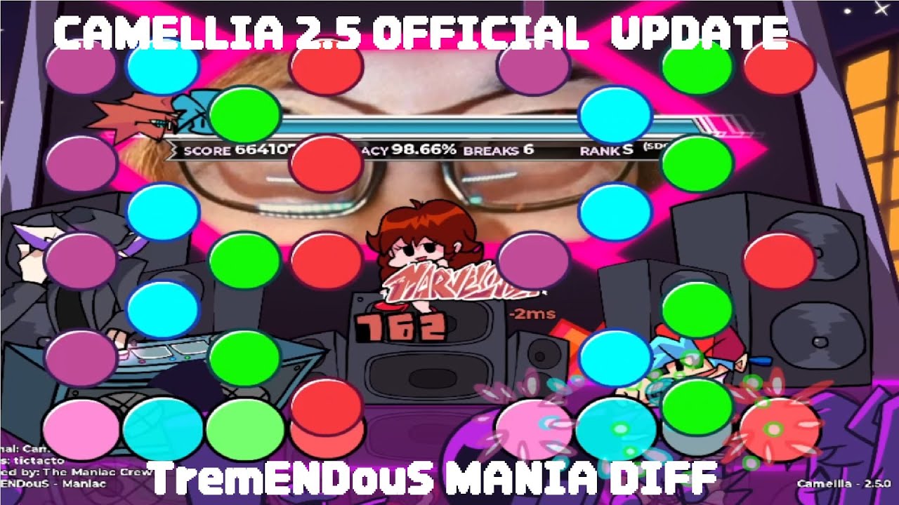 [FNF]CAMELLIA MOD 2.5(official update) TremENDouS MANIA DIFF 9miss CLEAR!!!