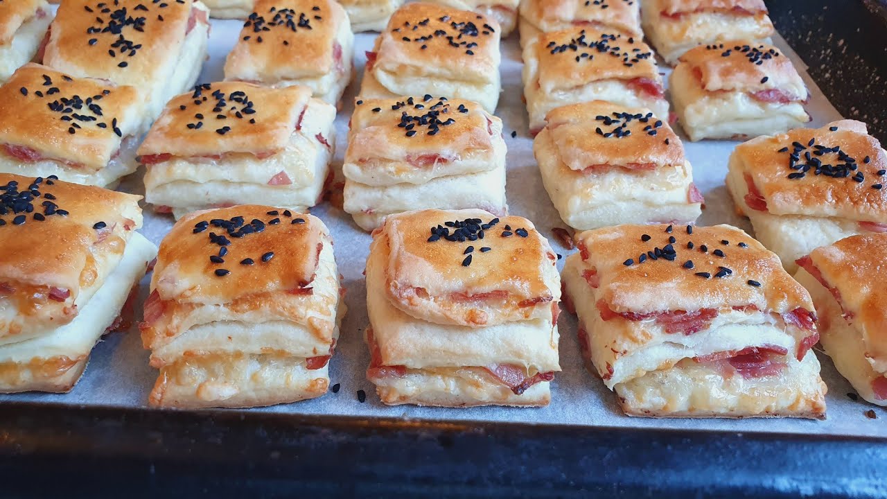 ПЕЧЕНЬЕ С СЫРОМ И ВЕТЧИНОЙ 👌ОЧЕНЬ ПРОСТОЕ ПРИГОТОВЛЕНИЕ | CHEESE SCONES WITH HAM | Cesminaz