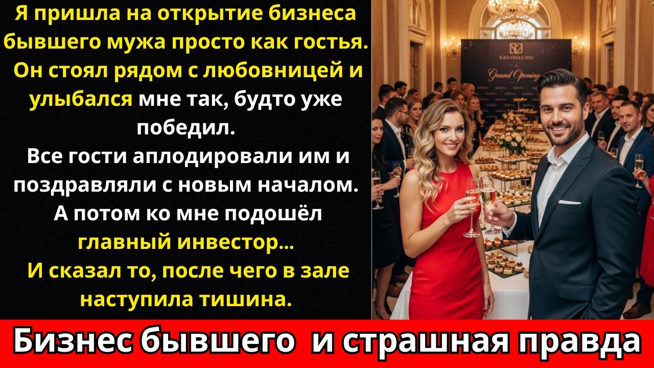 Я пришла на открытие бизнеса бывшего мужа… и там раскрылась правда