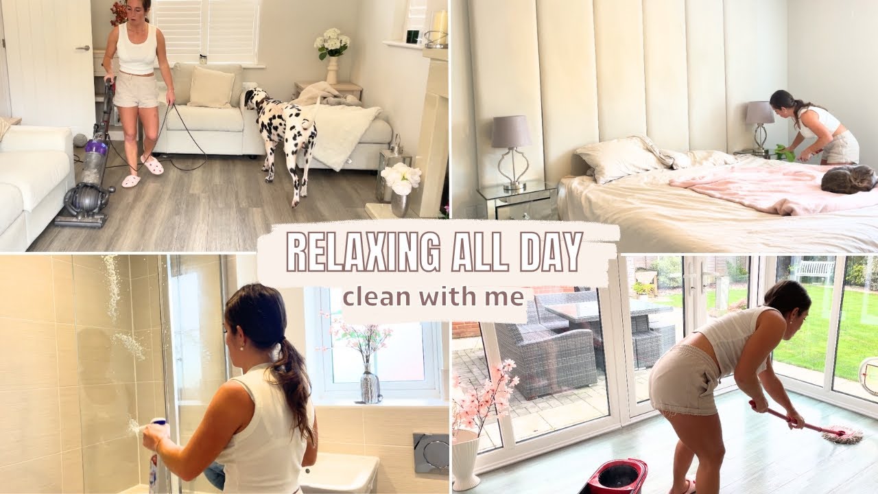 RELAXING ALL DAY CLEAN WITH ME MARATHON ♡ | DEEP CLEANING & SPEED CLEANING MOTIVATION 2024 ♡