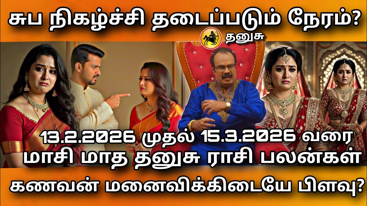 Dhanusu Rasi சொத்துக்கள் கையை விட்டு போகுமா? | மாசி மாதம் தனுசு சிறப்பு ராசிபலன் - Saggitarius Astro