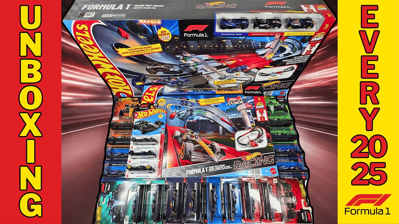 Hot Wheels 2025 Formula 1 FULL Collection Unboxing | Premiums, Mainlines, 5-Packs & Race Sets