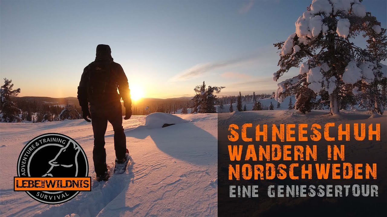 SCHNEESCHUHWANDERN in der Stille - Genießertour in NORDSCHWEDEN⎥Winter in Lappland, Landschaft