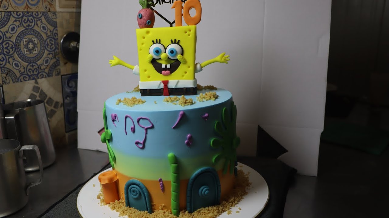 Bring Bikini Bottom to your kitchen with this fun SpongeBob SquarePants cake 🍰🎂