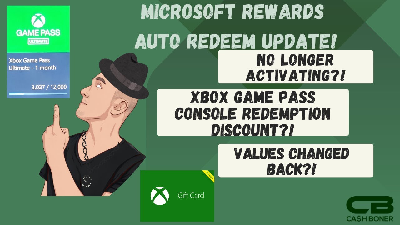 Microsoft Rewards Auto Redeem Update - Not Working?! Xbox Game Pass Console Redemption Discount!