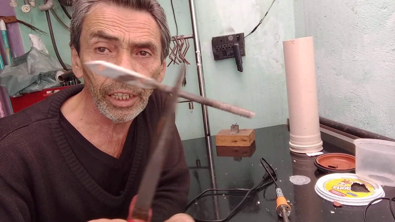 Como usar o ferro de solda em pl&aacute;stico [ j f ]