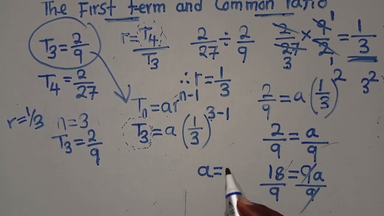 2024 Preps || Geometric Progression || Find First Time And Common Ratio || Harrison J Zulu Tutor
