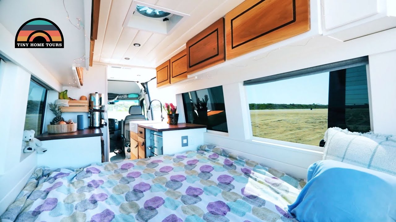 DIY Sprinter Camper Van With Shower & Bathroom - Functional Tiny House On Wheels