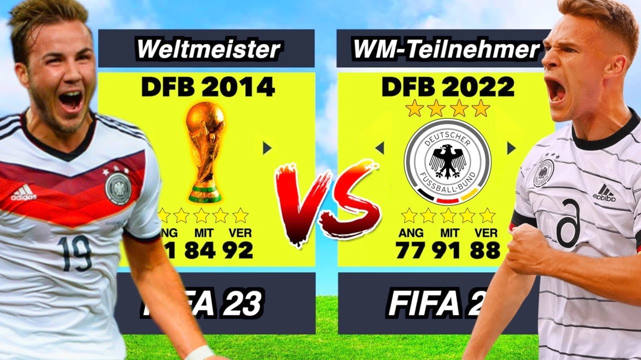 Deutschland 2014 vs. Deutschland 2022! 👀⚽️