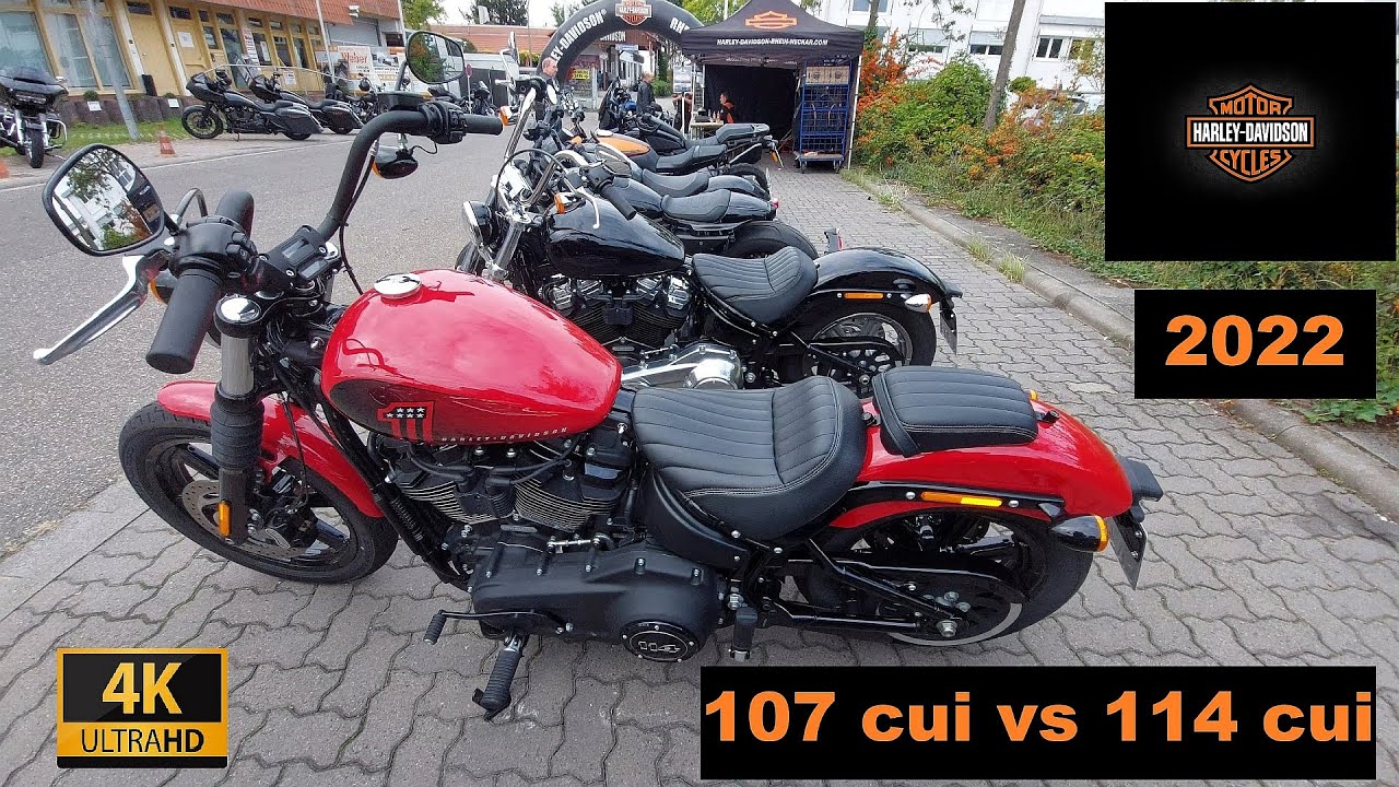 Harley-Davidson Milwaukee-Eight 107 cui vs. 114 cui  comparison 2022