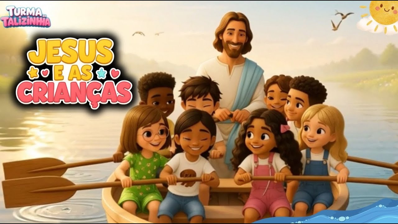 VAMOS LOUVAR COM JESUS AMIGUINHOS | MUSICA CRISTÃ INFANTIL | TURMA DA TALIZINHA
