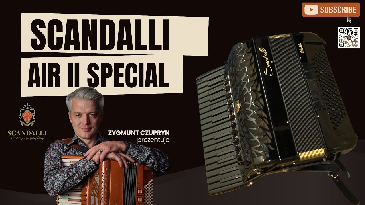 Akordeon Scandalli Air II Special (LMMH, Artisan reeds) - prezentacja modelu