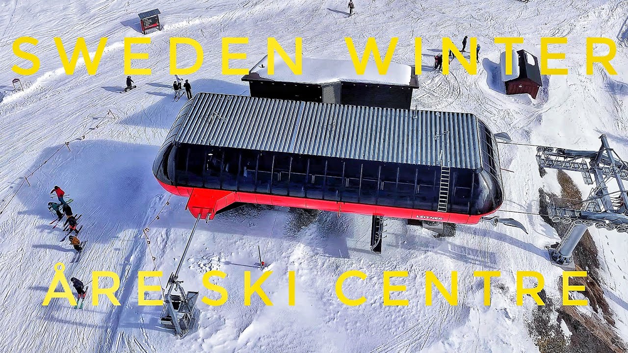 Åre ski centre. Sweden winter