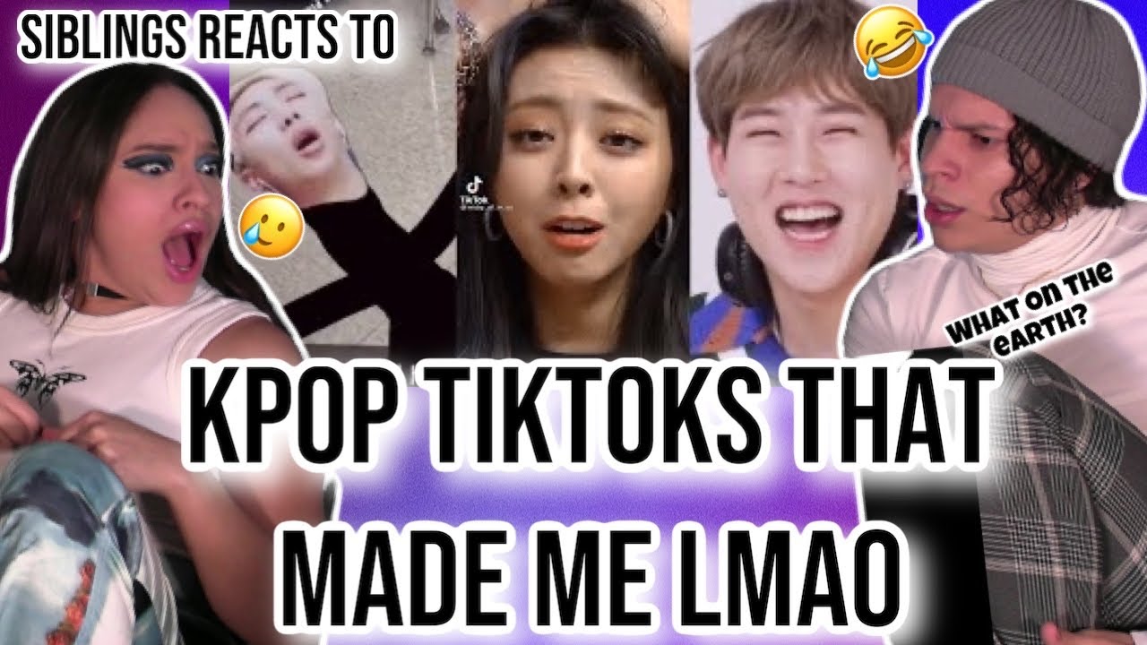 Siblings react to 'Kpop TikToks that make me LMAO' 😂🤓