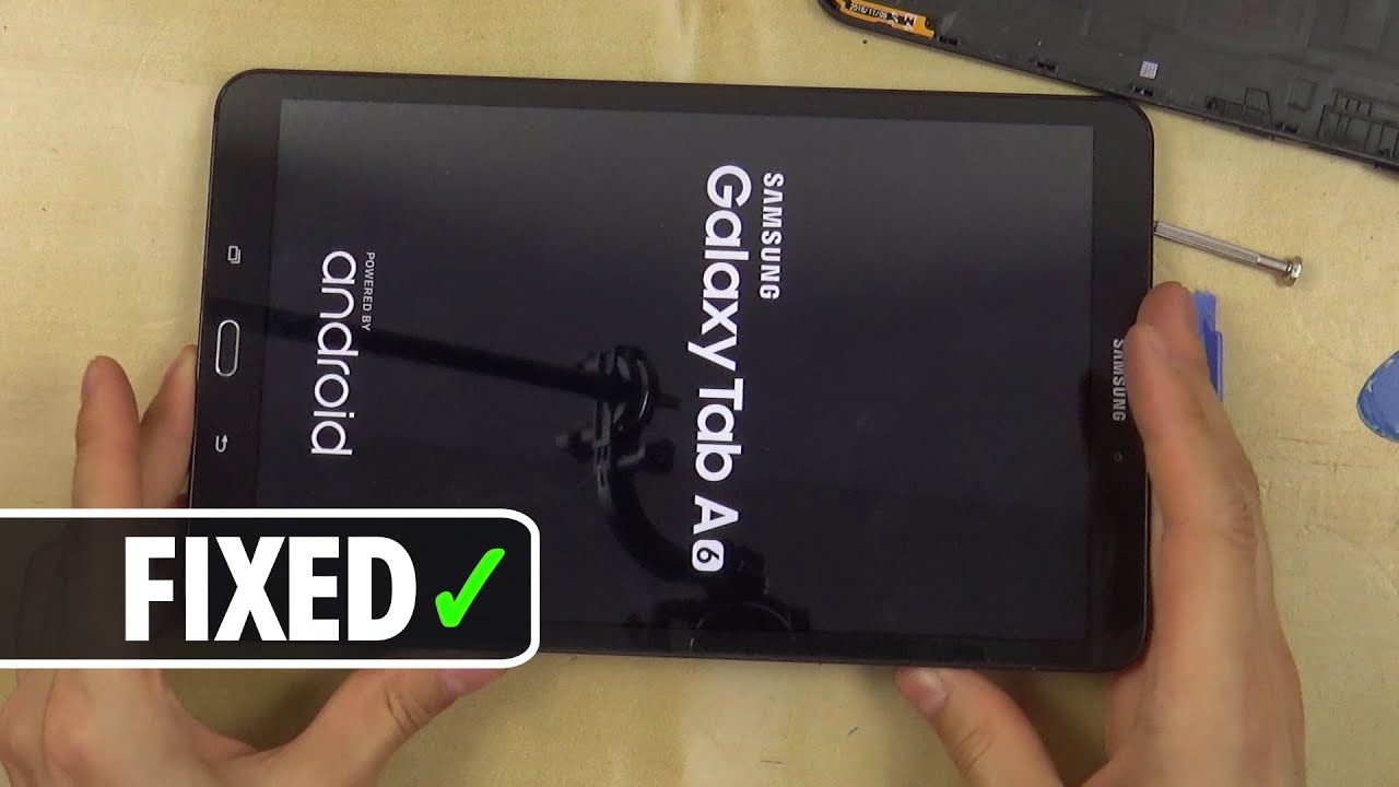Как исправить черный экран на Samsung Galaxy Tab (SM-T585, A6/A10.1 2016 и многие другие)