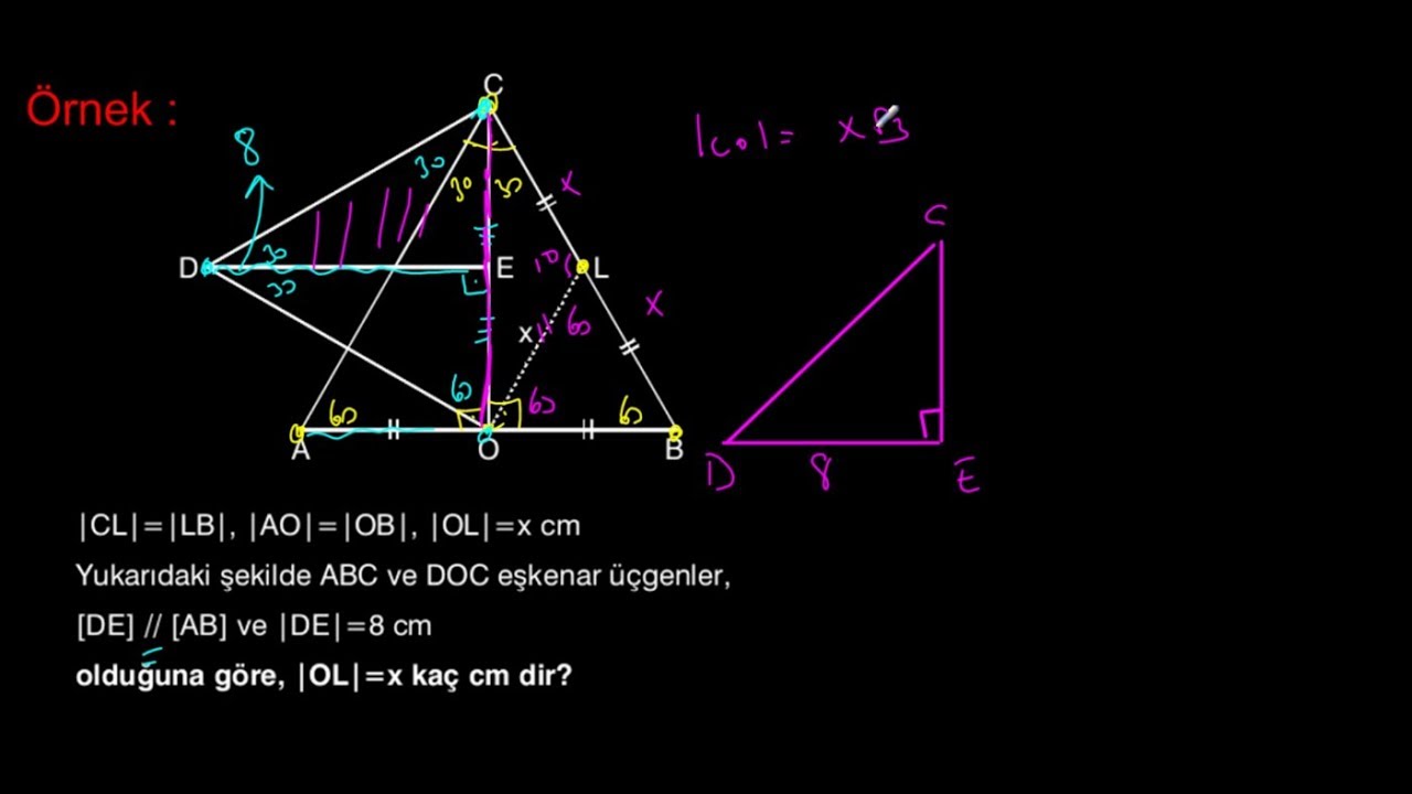 ÜÇGENLER  | EŞKENAR ÜÇGEN-1 | GEOMETRİ | METİN HOCAM