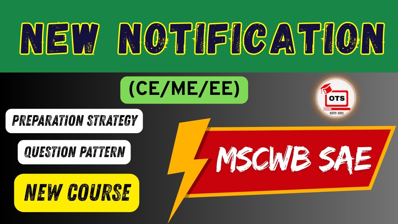 MCWCB SAE || Preparation Strategy || Full course