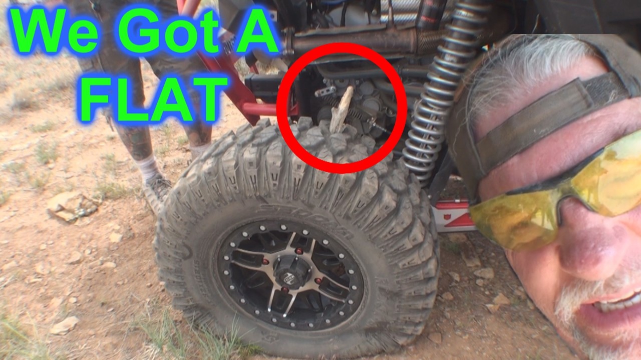 У меня спустило колесо на моём Polaris RZR — вот это головная боль!