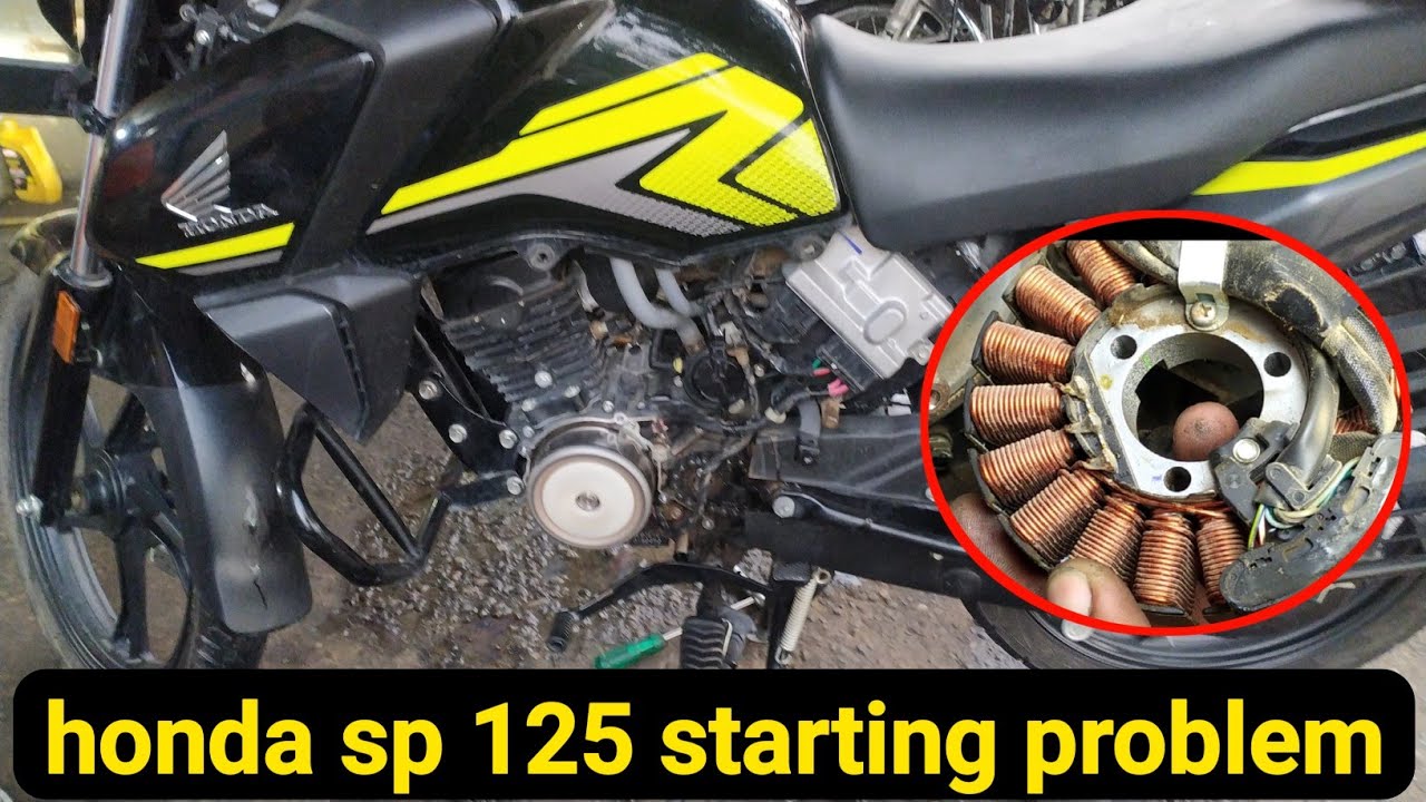 honda sp125 starting problem // honda sp 125 के मैग्नेट  कवर को कैसे खोलते हैं //