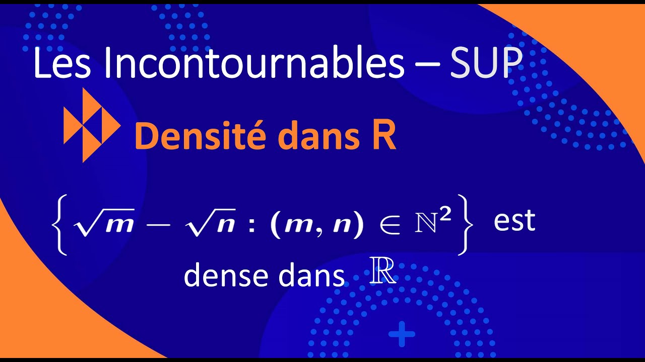 (Nombres réels) densité d'un sous-ensemble de R