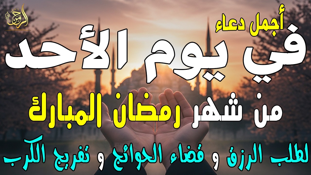 دعاء فى يوم الأحد المستجاب دعاء يوم 11 من شهر رمضان للرزق والشفاء العاجل وقضاء الحوائج 🤲(4k)