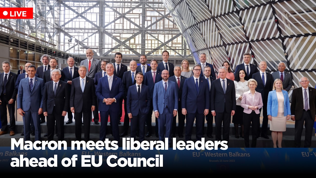LIVE: Macron and European Liberal Leaders Meet Ahead of EU Council | Speeches Uncut | AC113