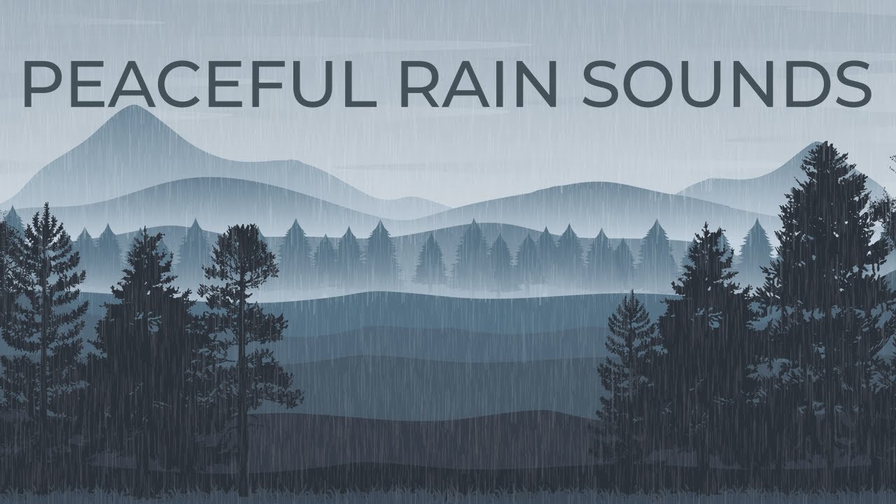ASMR Rain Sounds | Calm Mountain Forest Ambience for Sleep & Relaxation