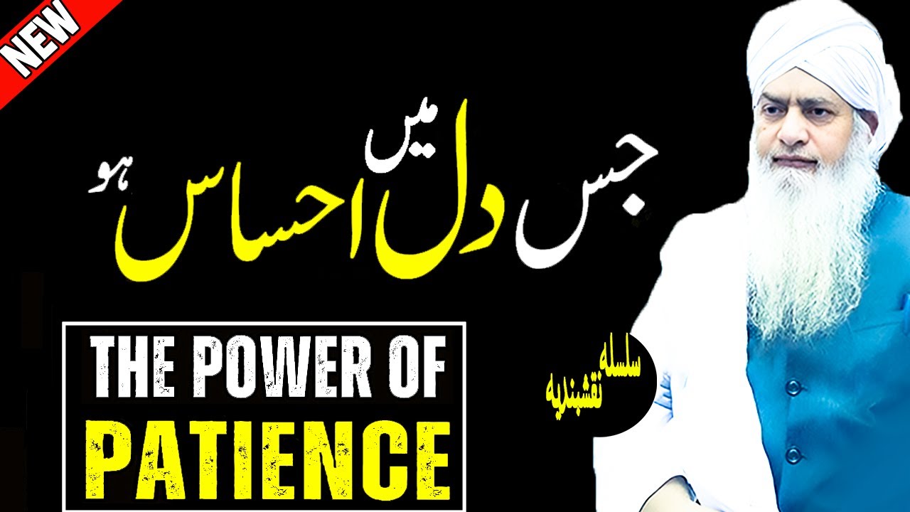 The Power of Patience | Peer Zulfiqar Ahmad Naqshbandi | Latest Bayan 2025
