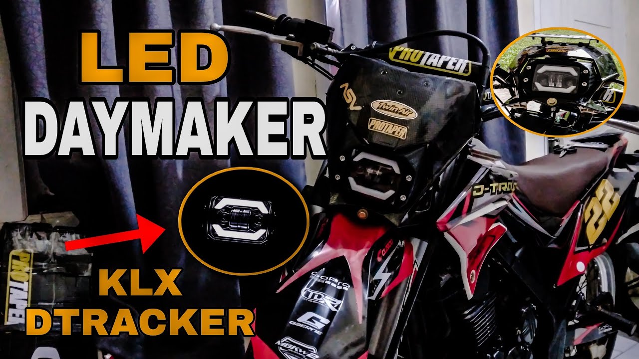 CARA PASANG LAMPU LED DAYMAKER KLX DTRACKER TANPA KEBENGKEL