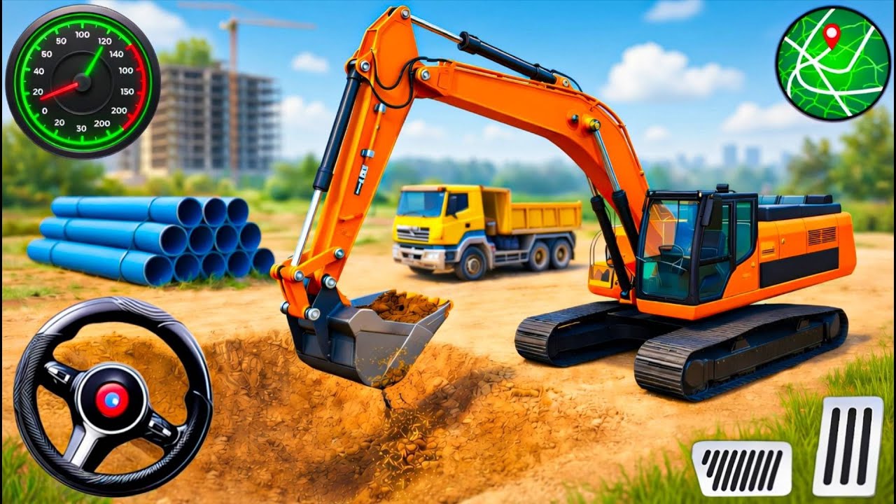Out Of Control Construction Machines - Excavator Loading Giant Dump Trucks 😱🚜 (Android Gameplay)