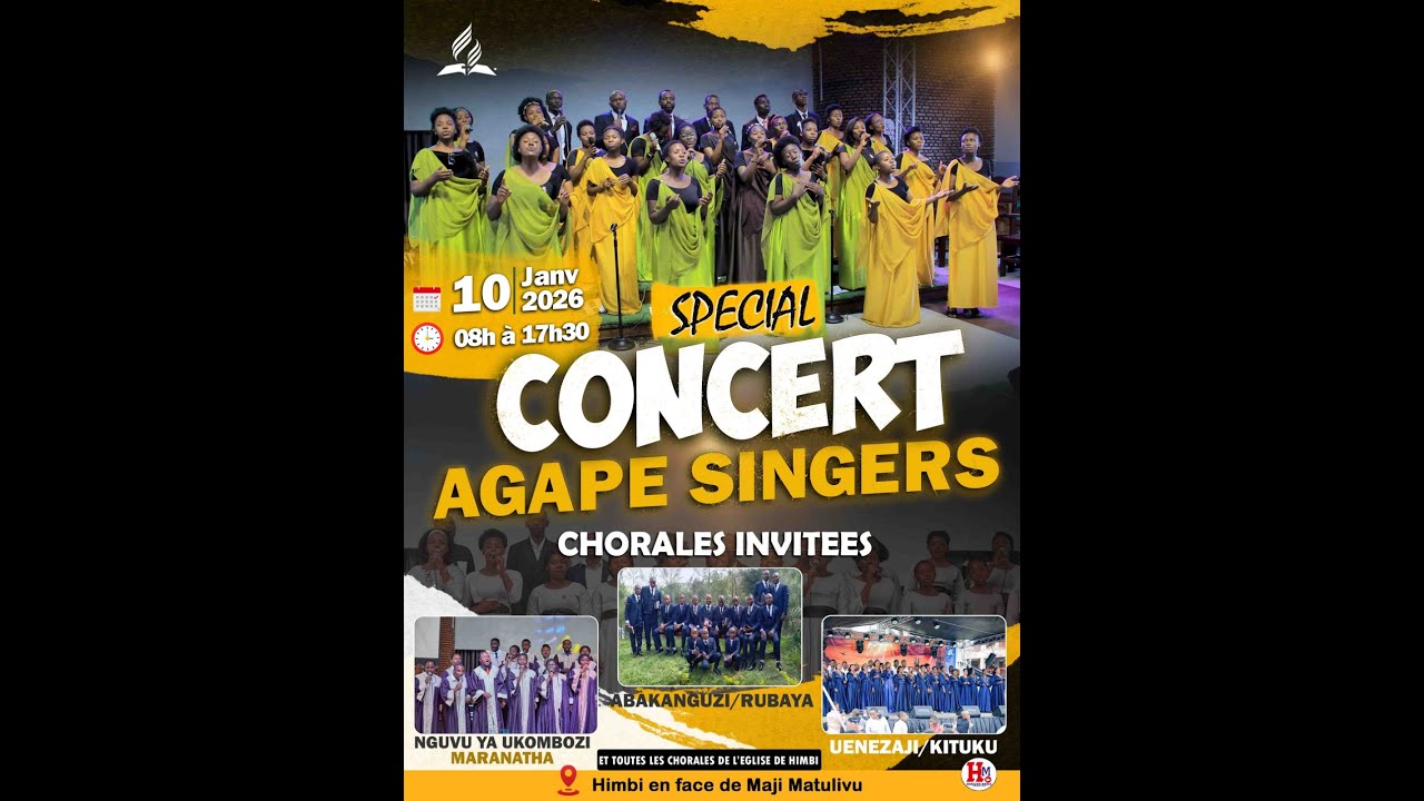 CONCERT DE LA CHORALE AGAPE SINGERS 10/01/2026