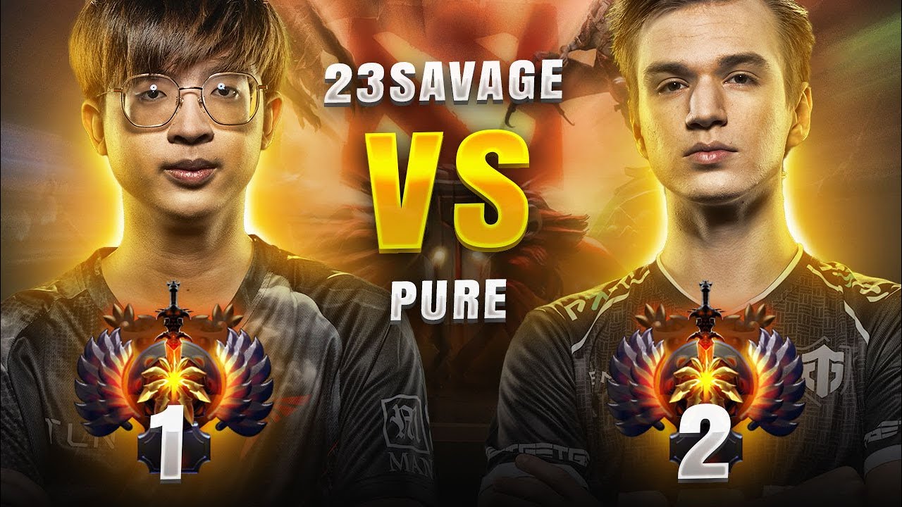 1st 13k MMR vs 2nd 13k MMR - 23savage vs Pure - Who is the BEST?!