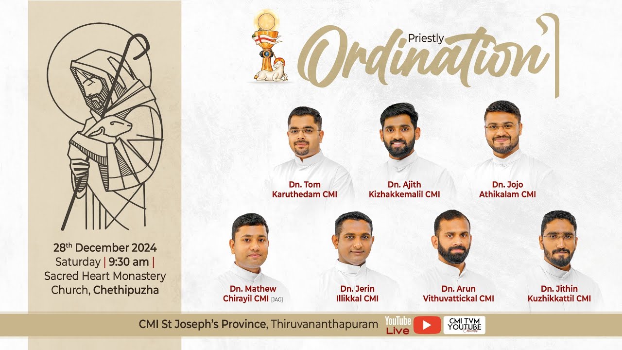 Priestly Ordination 2024 | CMI St. Joseph's Province, Thiruvananthapuram