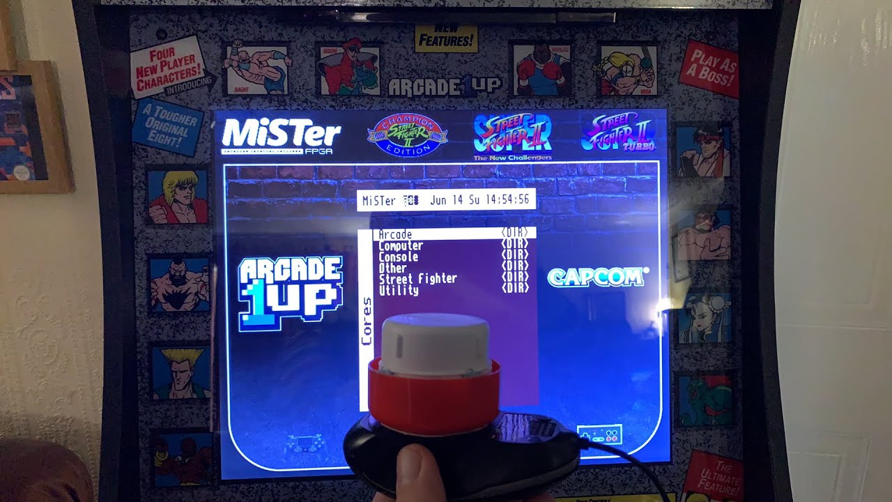 Mister FPGA Arkanoid with DIY optical mouse spinner