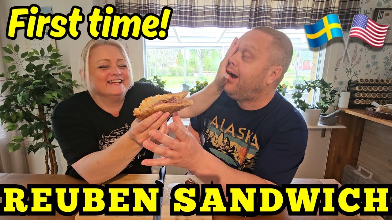 First time swedes try Reuben Sandwich