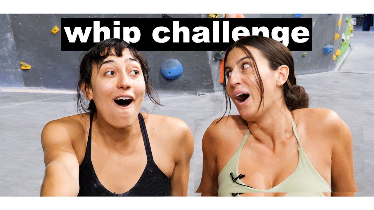 Who will whip?! 3 strikes & YOU'RE OUT bouldering challenge with @irenaadventures