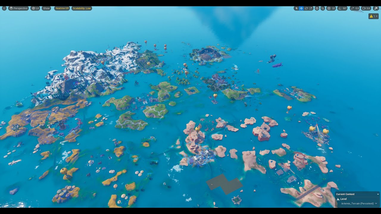 Fortnite ch3 s4 map but flooded cuz im bored