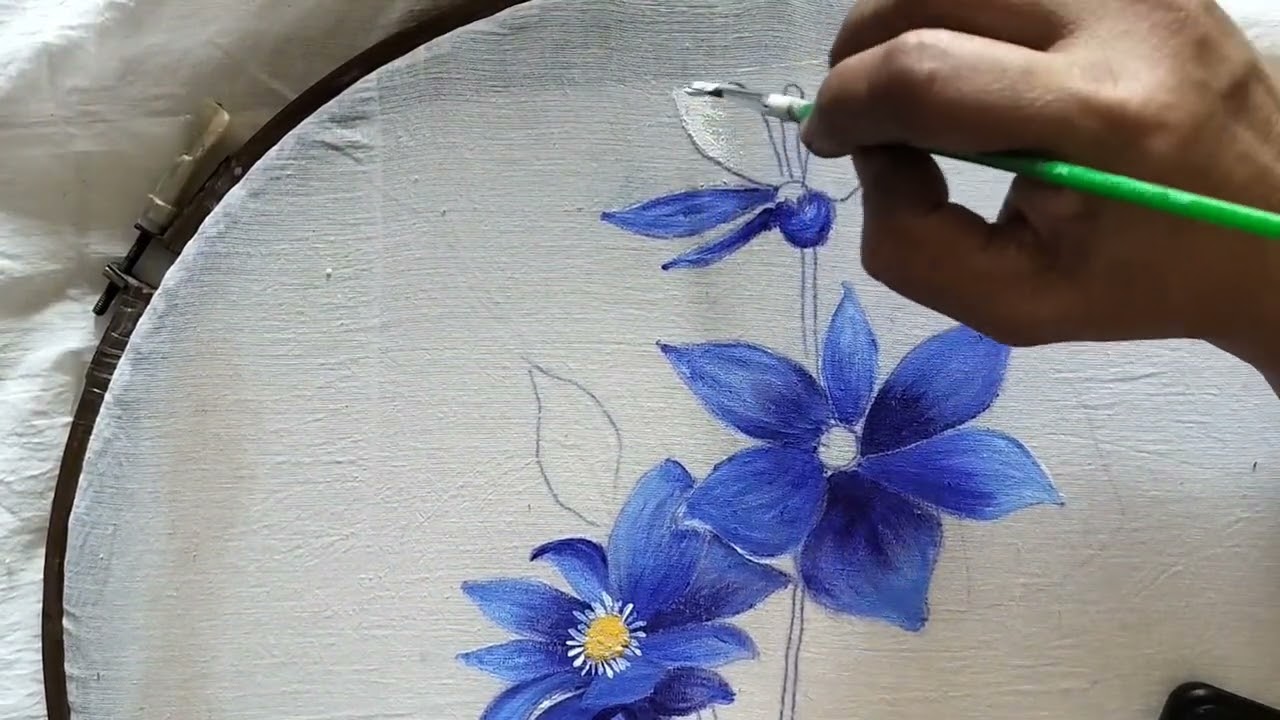 Floral Bunch Fabric Painting