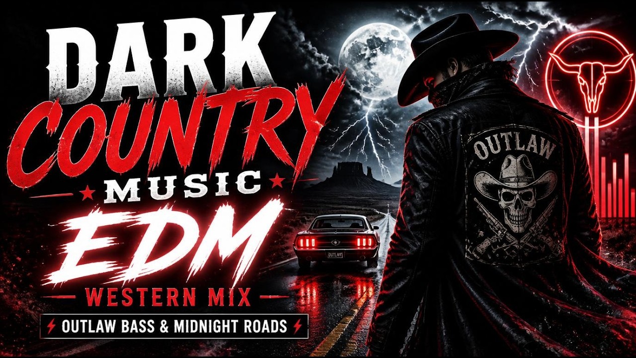 Dark Country Music EDM Western Mix ⚡ | Outlaw Bass & Midnight Roads