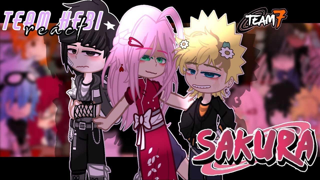 🐈‍⬛️💜TEAM HEBI REACT TO AU SAKURA + NARUSAKU⭐️🌸 || Gacha Reaction Video || PART 2/2