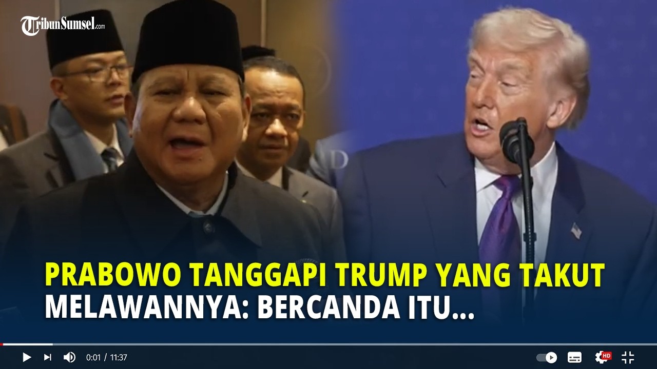 Prabowo Tanggapi Trump yang Takut Melawannya: Bercanda Itu...
