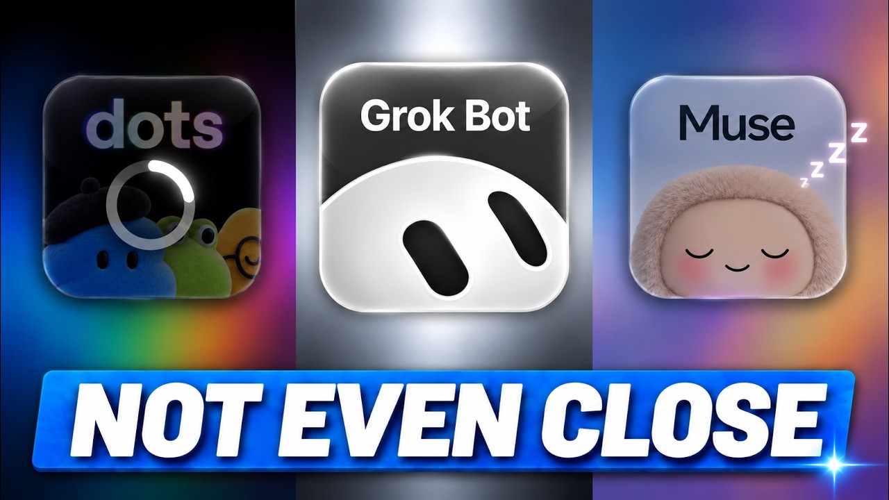 I Made Grok Bot, Dots & Muse Do the Same 3 Jobs (RAW RESULTS)