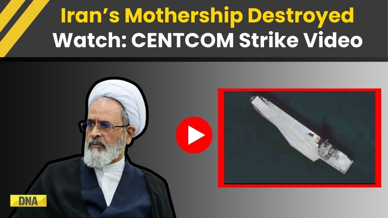 Israel Iran War: US Military Destroys Iran Naval 'Mothership' | CENTCOM Strike Footage Released