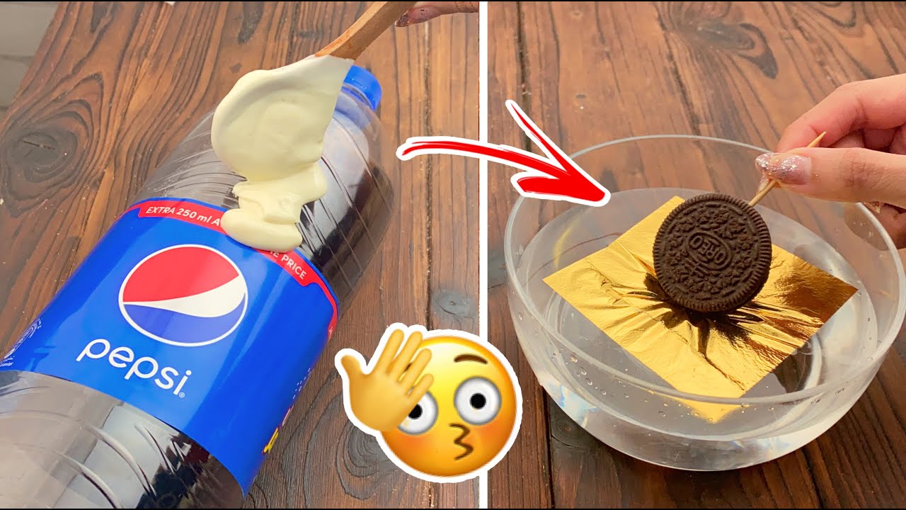 جربت اغرب خدع و وصفات القنوات الأجنبية 🥵!! غطيت الاوريو بورق الذهب !!🤔