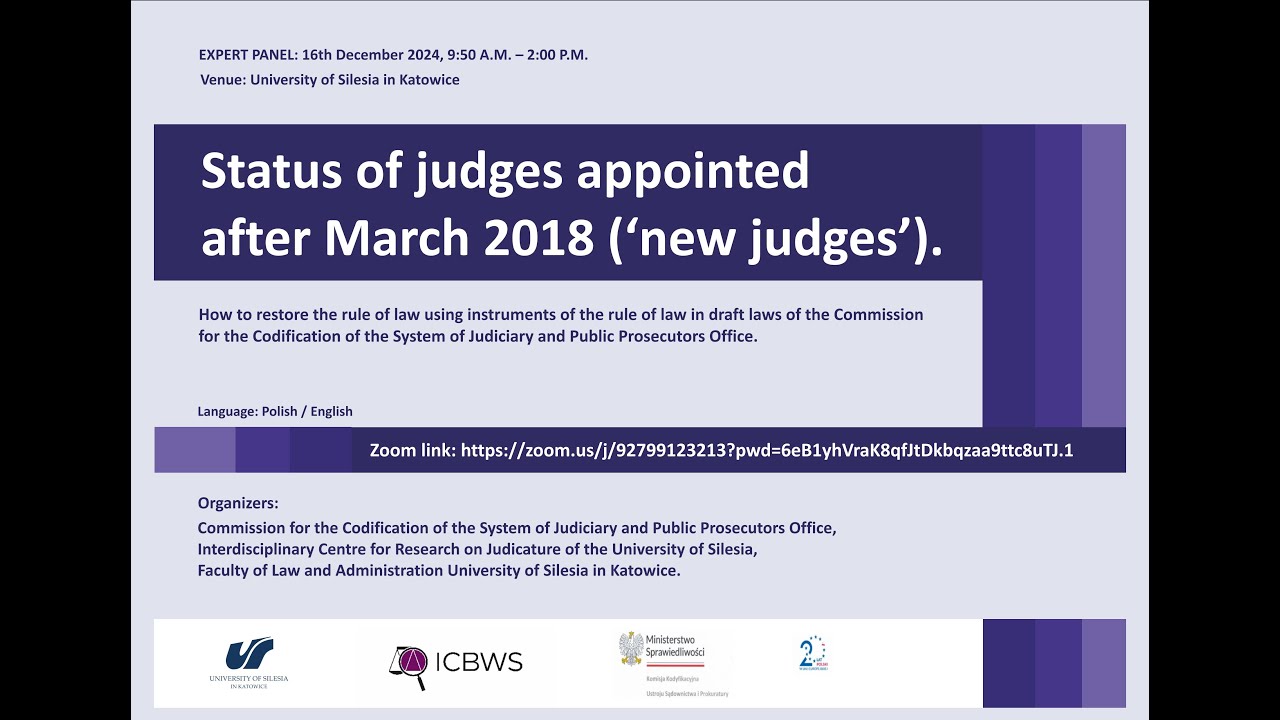Status of judges appointed after March 2018 ('new judges')