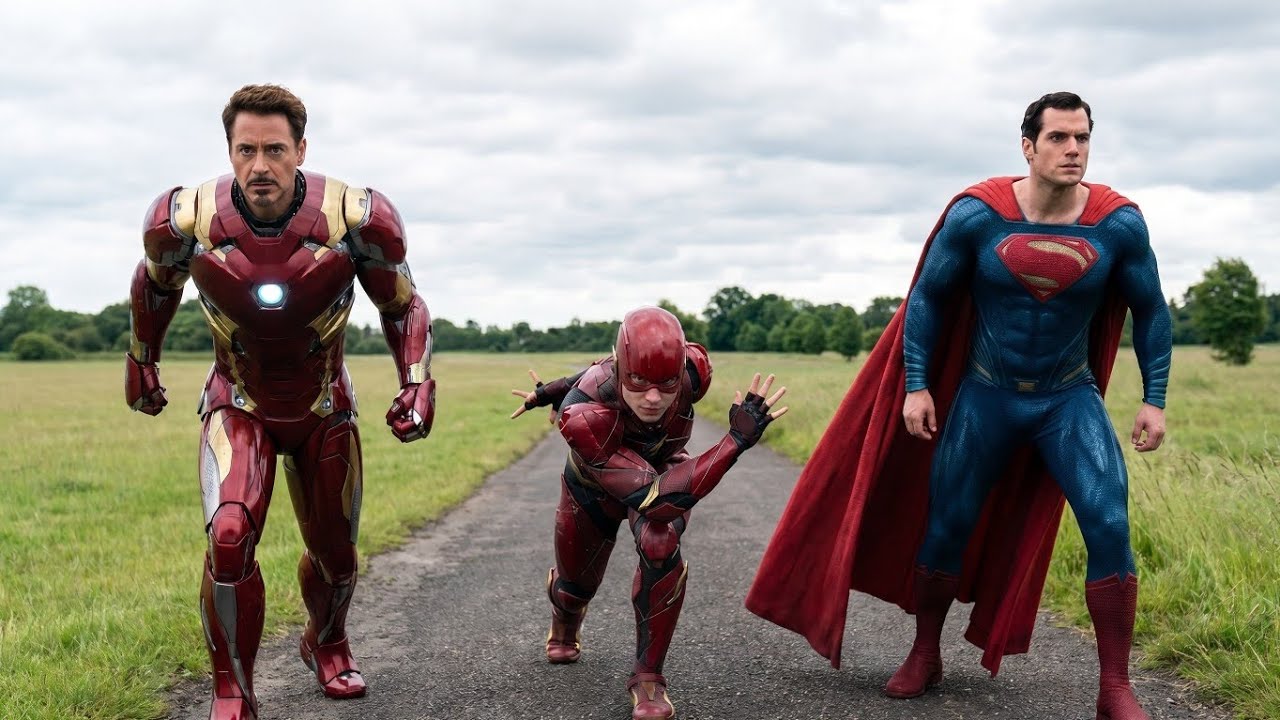 Race.Flash Vs Superman vs Ironman | Justice League x Avengers | HD 