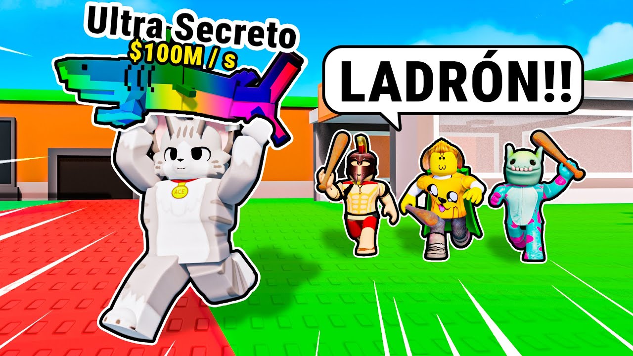 Rob&eacute; BRAINROTS SECRETOS a YOUTUBERS en Steal a Brainrot 🤑😂 (Roba un Brainrot)
