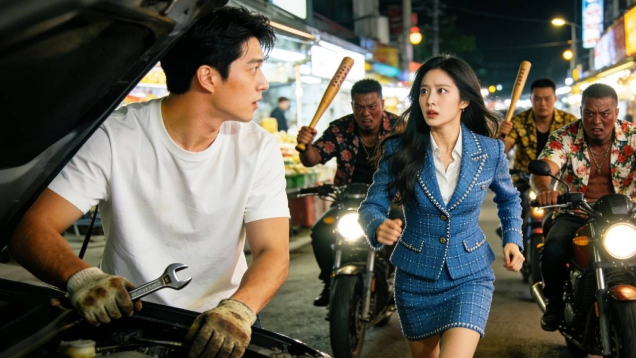 정비공이 납치범에게 쫓기던 미녀 CEO를 구했고, 그녀는 그와 결혼하겠다고 맹세한다!