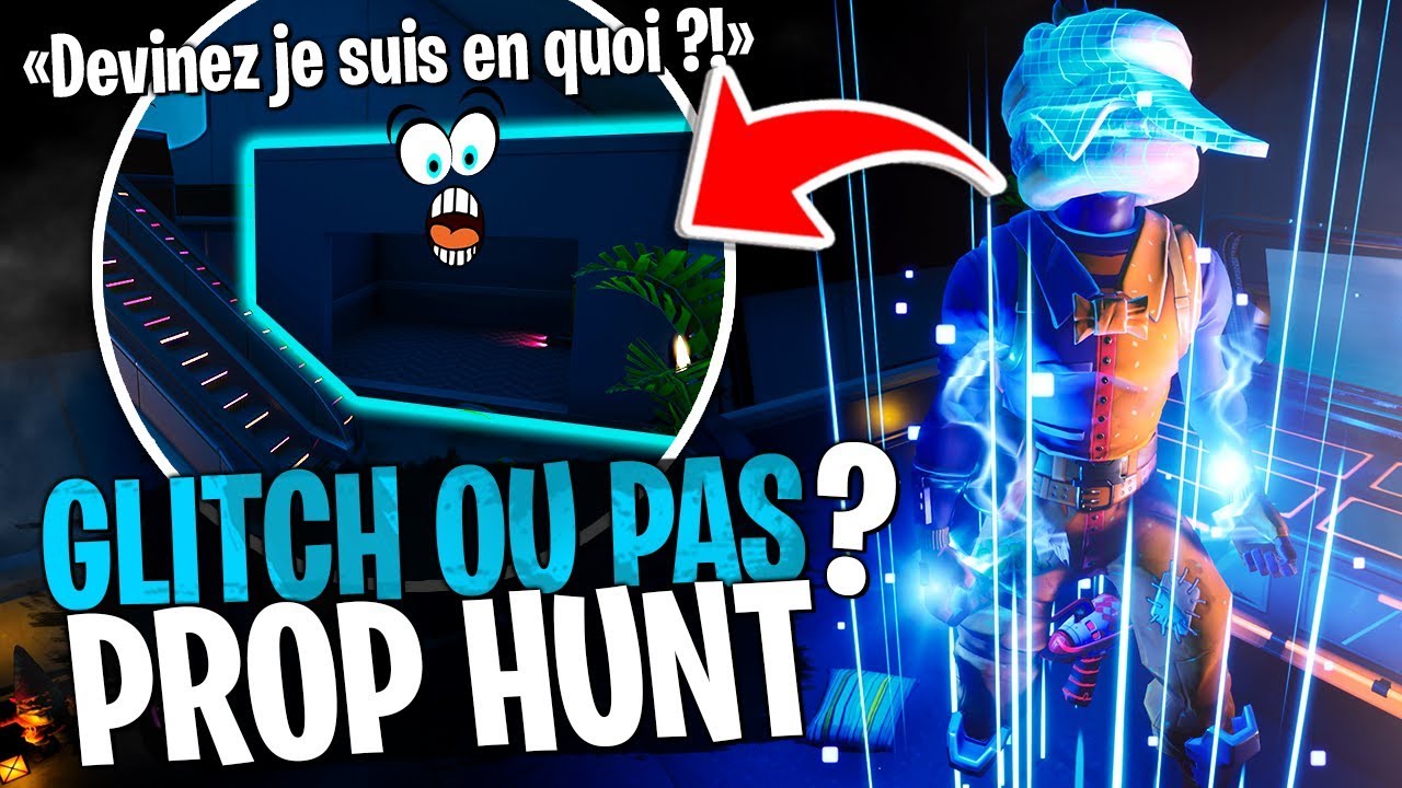 WTF !! On peut se transformer en ça ?! Prop Hunt avec la Team Croûton sur Fortnite Créatif